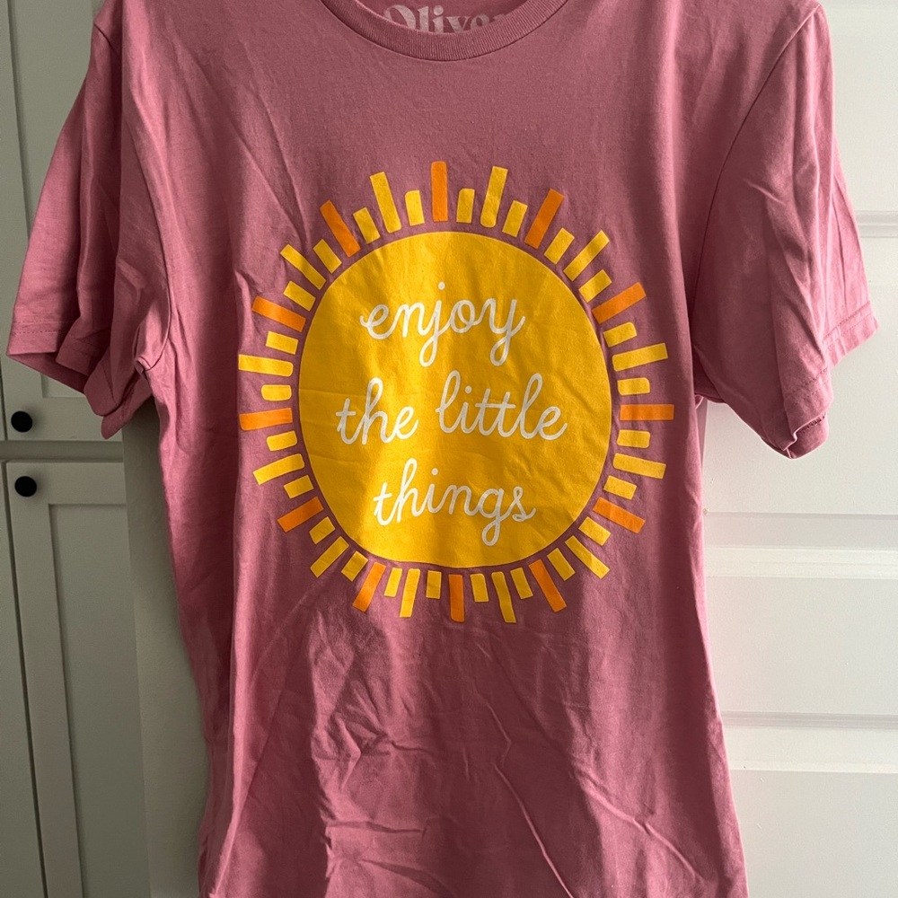 Pink Kids "Enjoy the Little Things" Graphic Tee